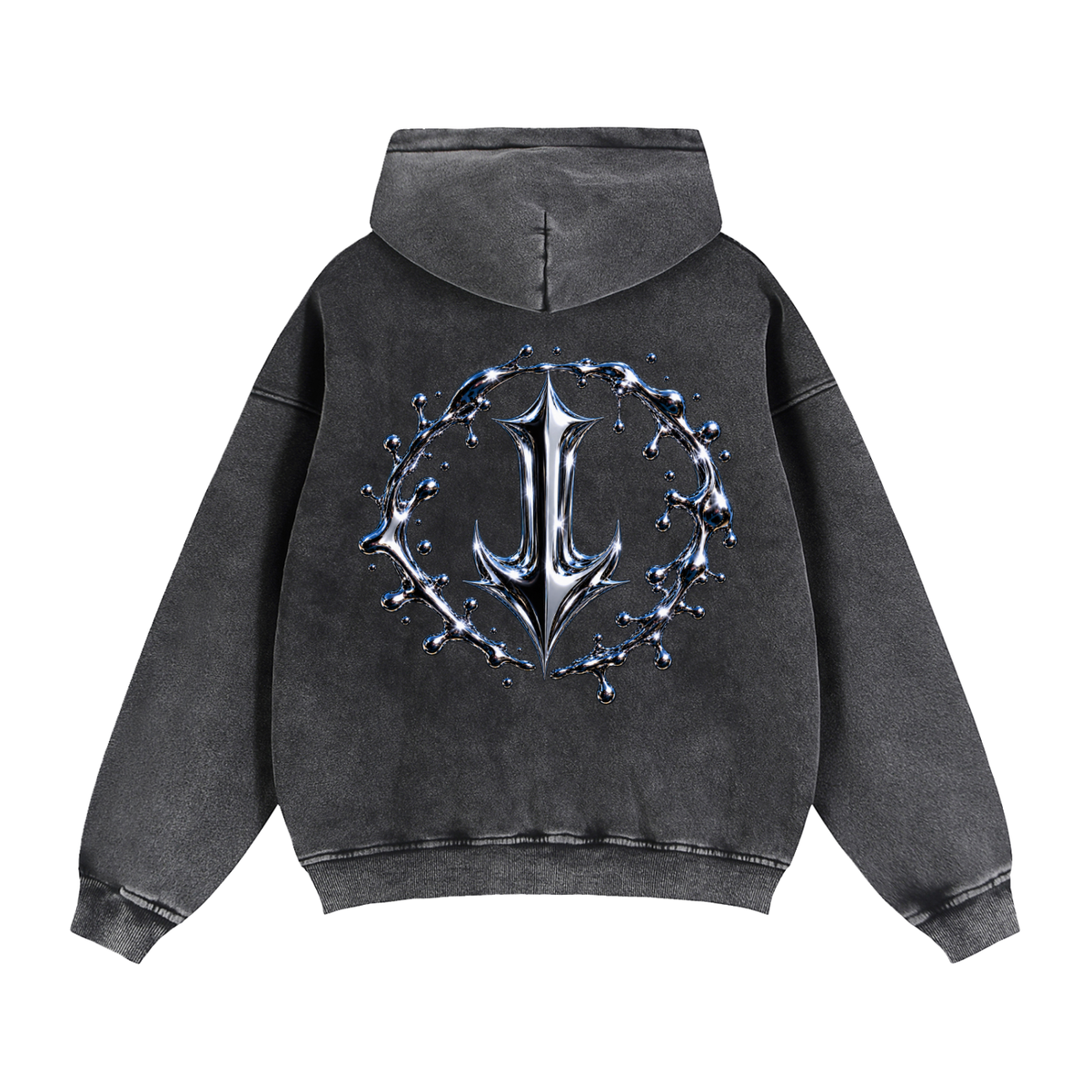 Zip-Through Boxy Fleece Hoodie