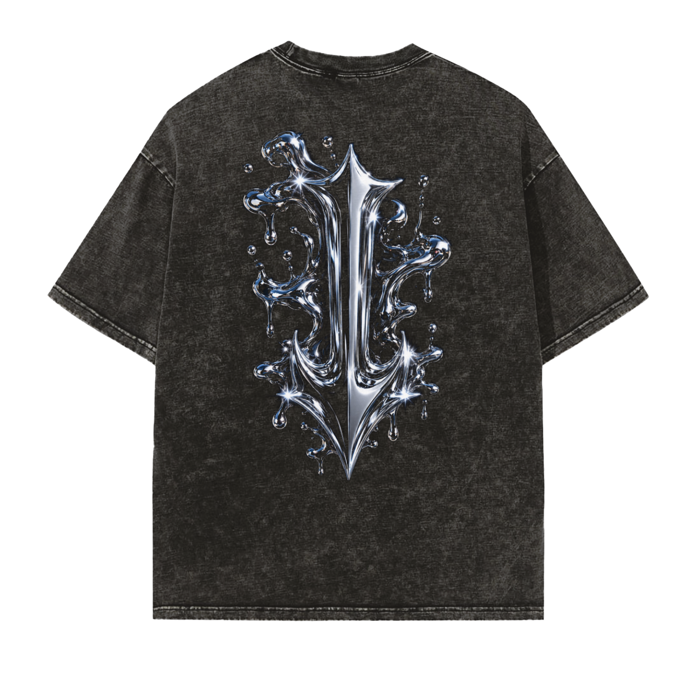 Descending in chrome tee