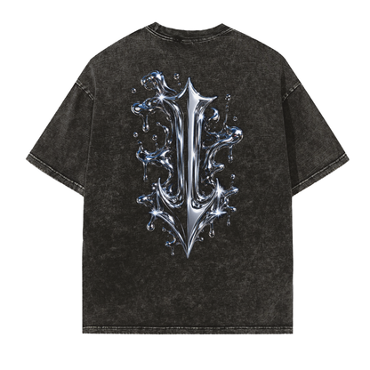 Descending in chrome tee