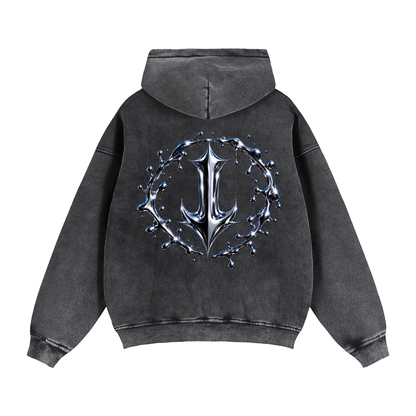 Zip-Through Boxy Fleece Hoodie