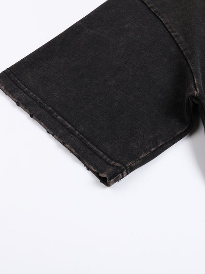 Vintage Washed Frayed Edge T-Shirt